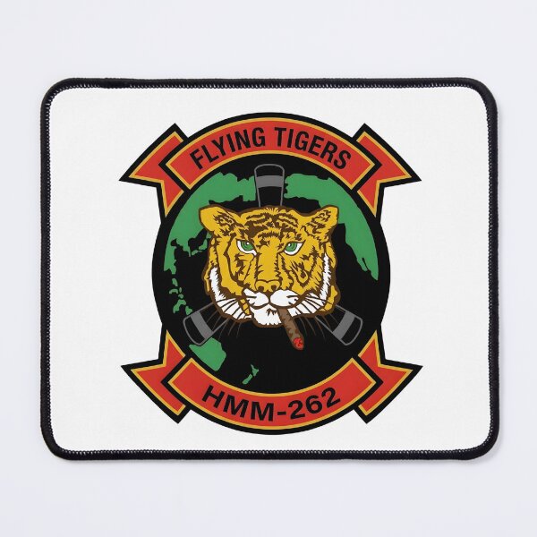 Item preview, USMC HMM-262 "Flying Tigers" Squadron Insignia Patch designed and sold by CharlieDesings.