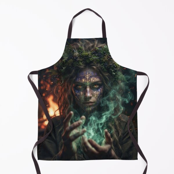 Item preview, Wild Midsummer Witch - Pagan Goddess Forest Magic designed and sold by GreenDreamArt.