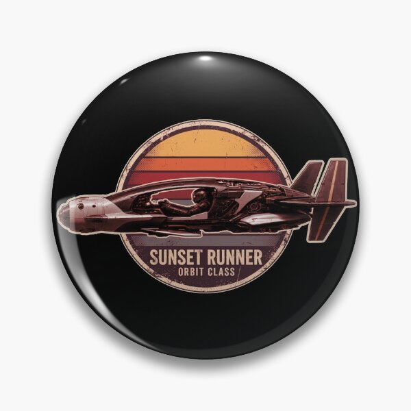 Item preview, Sunset Runner – Orbit Class | Retro Sci-Fi Spaceship | Vintage Space Travel Design designed and sold by A-T-H.