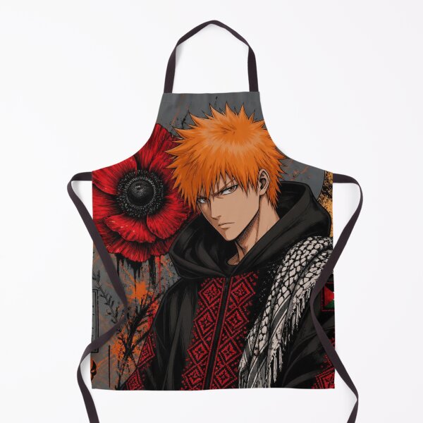Item preview, Gothic Ichigo Anime Resistance Poppy Tatreez Art designed and sold by SoraandSoil.