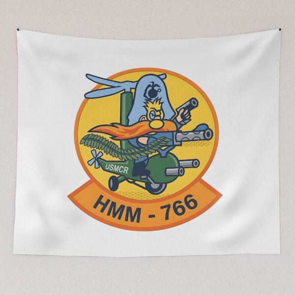 Item preview, USMC HMM-766 "Yosemite Sam" Squadron Insignia Patch designed and sold by CharlieDesings.