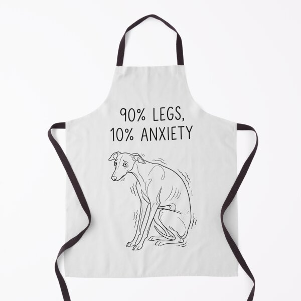 Item preview, Funny Anxious Whippet Dog 90% Legs 10% Anxiety designed and sold by GaflariDesign.