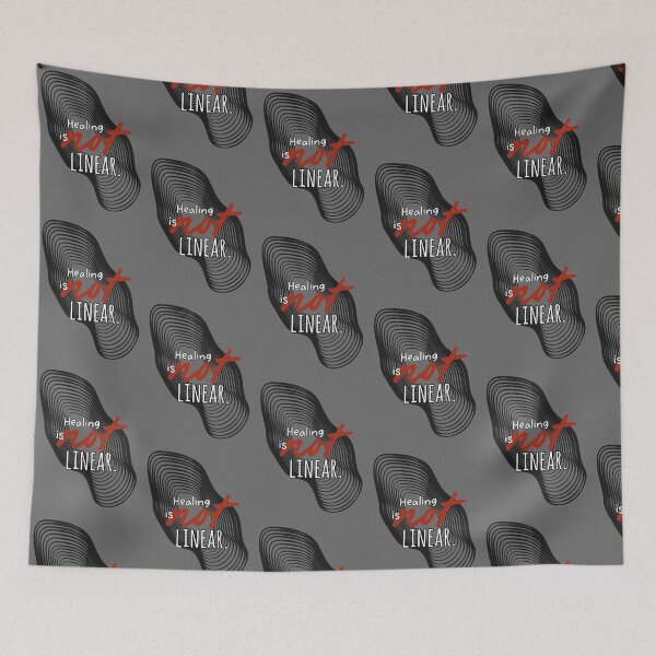 Item preview, Healing isn't linear, digital doodle designed and sold by GiSilver.