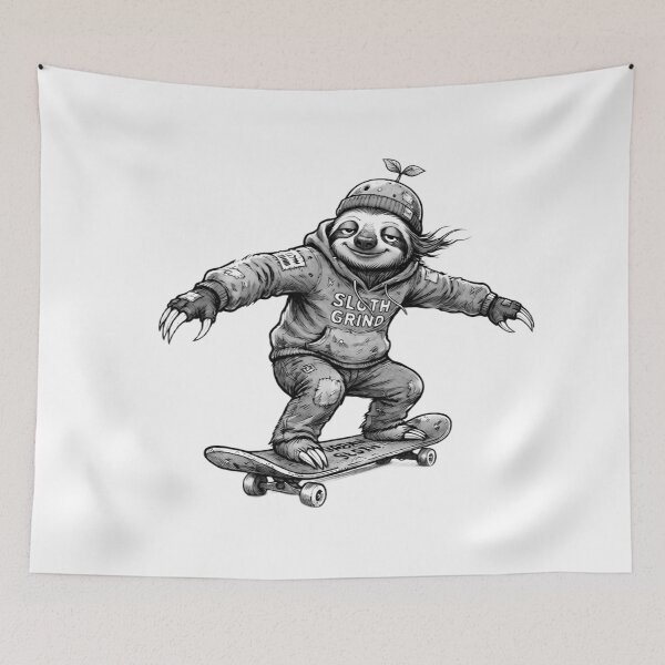 Item preview, Skater Sloth designed and sold by Simsonic.