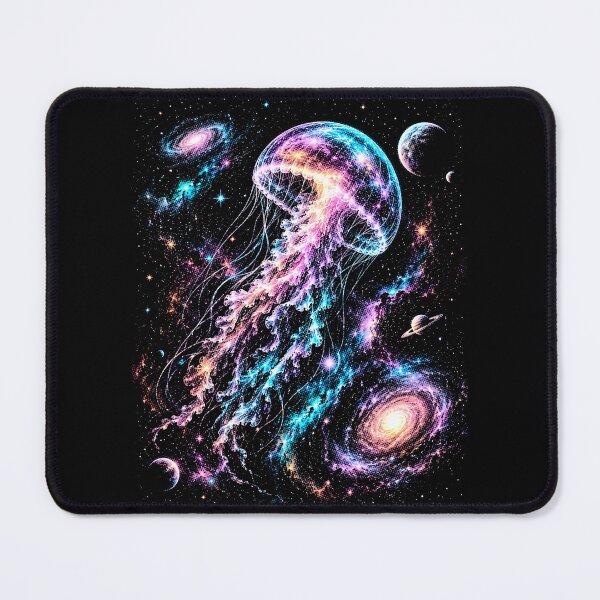 Item preview, Glowing Celestial Jellyfish Galaxy Diving Space Galaxy Night Sky designed and sold by SOUFIANE1991.