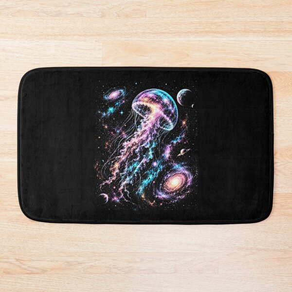 Item preview, Glowing Celestial Jellyfish Galaxy Diving Space Galaxy Night Sky designed and sold by SOUFIANE1991.