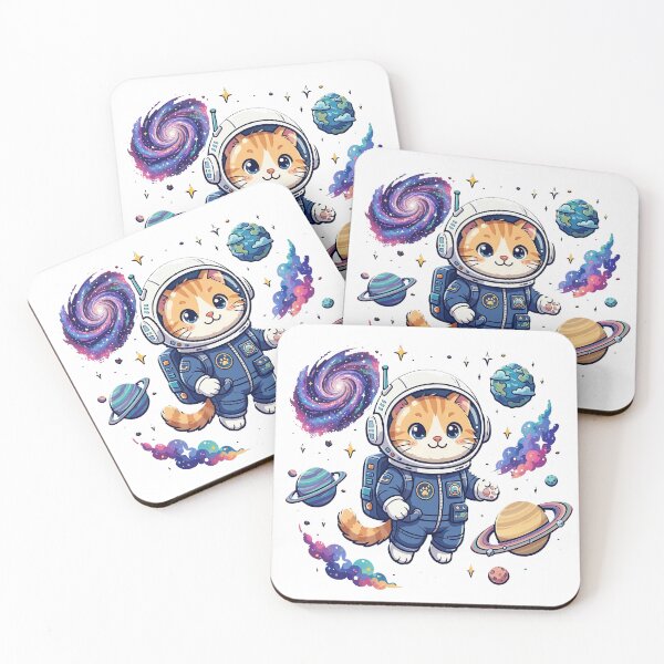 Item preview, Cute Astronaut Cat Space Adventure designed and sold by SurStudio.