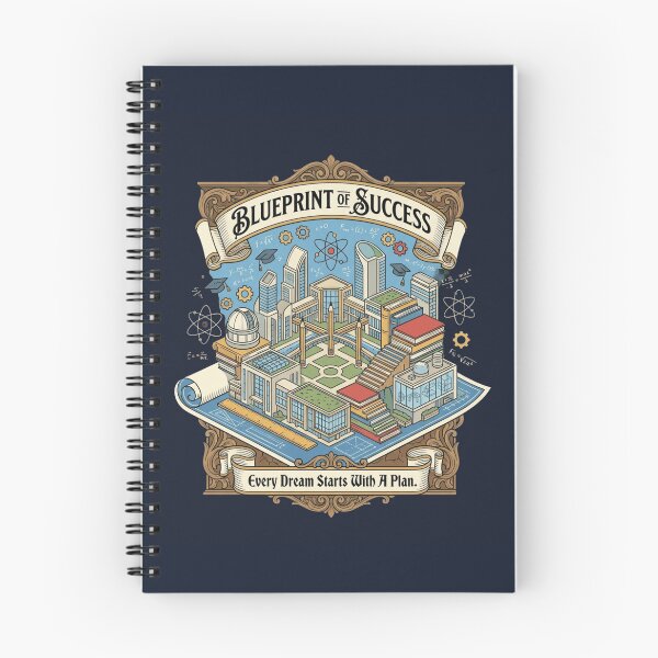 Item preview, Blueprint of Success Back To School Artwork | Premium Education Design designed and sold by Amr Darwish Graphic designer.