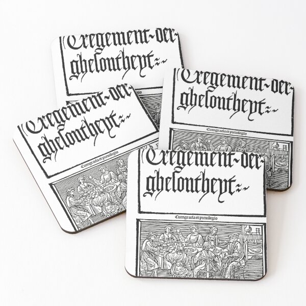 Item preview, 1514 Medieval Health Manual Title Page | Tregement der Ghesontheyt | Thomas van der Noot | Restored Flemish Woodcut | designed and sold by MariBondArt.