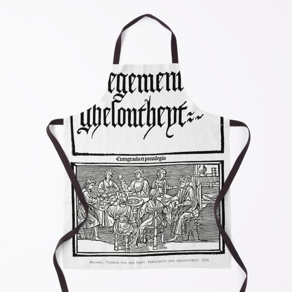 Item preview, 1514 Medieval Health Manual Title Page | Tregement der Ghesontheyt | Thomas van der Noot | Restored Flemish Woodcut | designed and sold by MariBondArt.