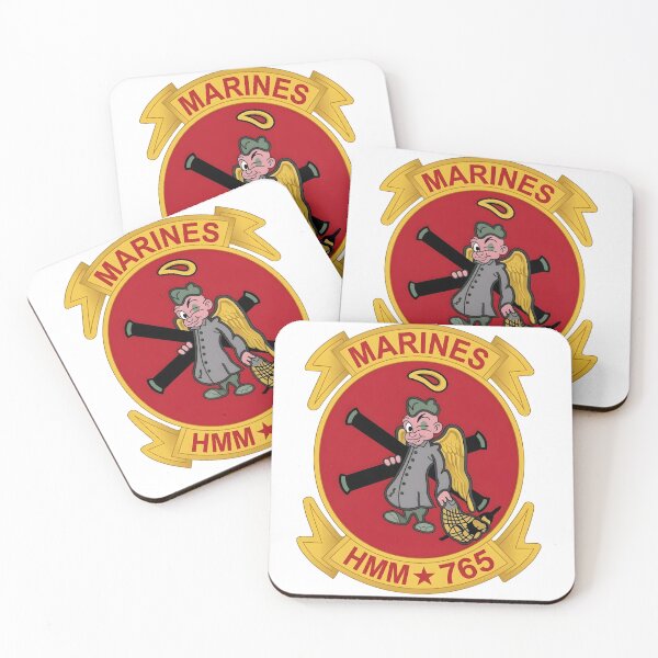 Item preview, USMC HMM-765 "Winged Angel" Squadron Insignia Patch designed and sold by CharlieDesings.