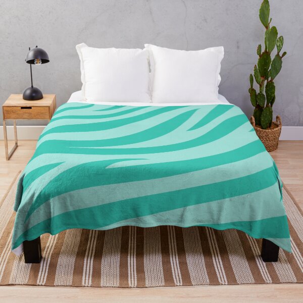 Item preview, Modern Graphic Zebra Print Pattern - Light Teal designed and sold by Frohyou.