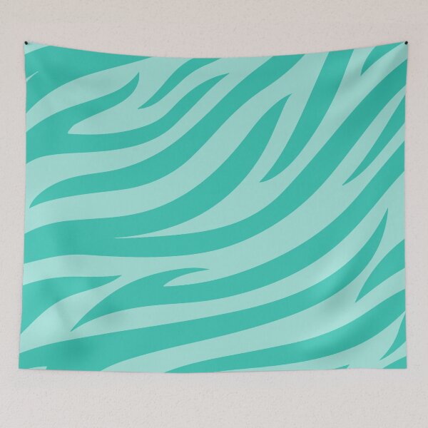 Item preview, Modern Graphic Zebra Print Pattern - Light Teal designed and sold by Frohyou.