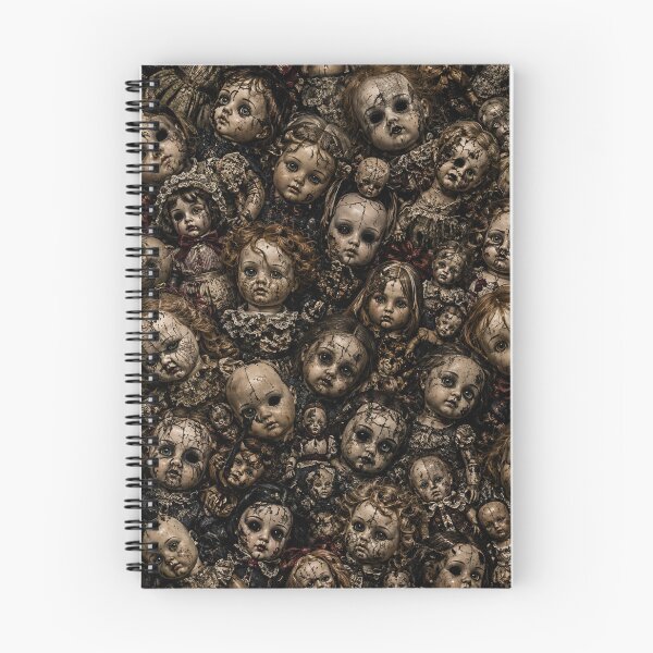Item preview, Creepy Antique Doll Pattern | Haunted Porcelain Dolls All Over Print | Gothic Horror Seamless Texture designed and sold by getpressedshirt.