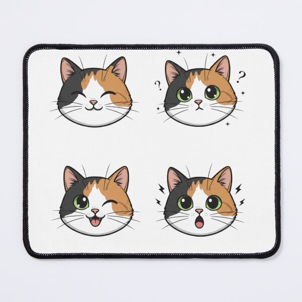 Item preview, Calico Cat Moods: Kawaii Expressions and Anime Reactions designed and sold by OlgaLuna_design.