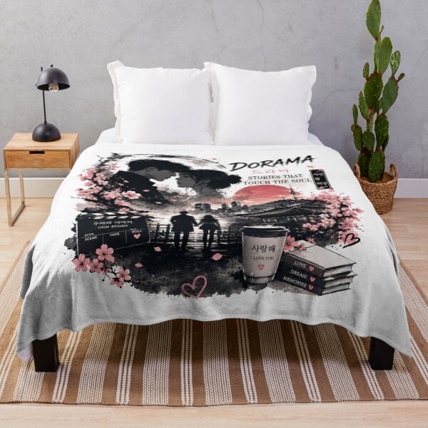 Item preview, Dorama Seoul Night Skyline South Korea Cherry Blossom designed and sold by W&RParadise.