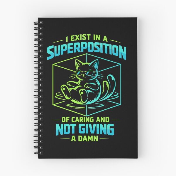 Item preview, Neon Cat in Superposition - Quantum Synthwave Sci-Fi Art designed and sold by teemix.