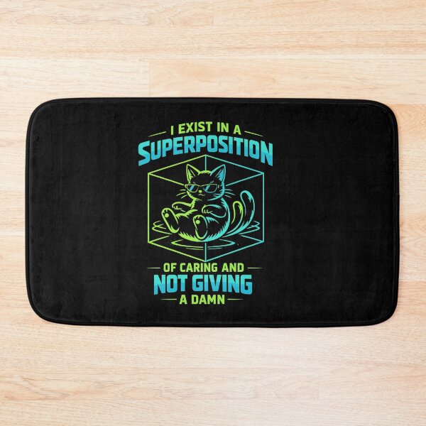 Item preview, Neon Cat in Superposition - Quantum Synthwave Sci-Fi Art designed and sold by teemix.
