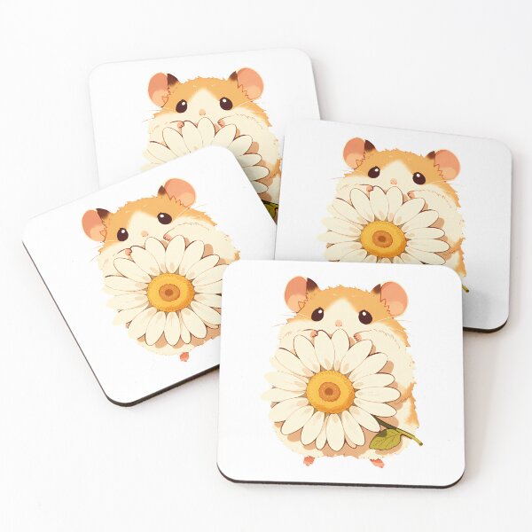 Item preview, Cute Hamster Holding Daisy designed and sold by Lilith.3x313 Vault.