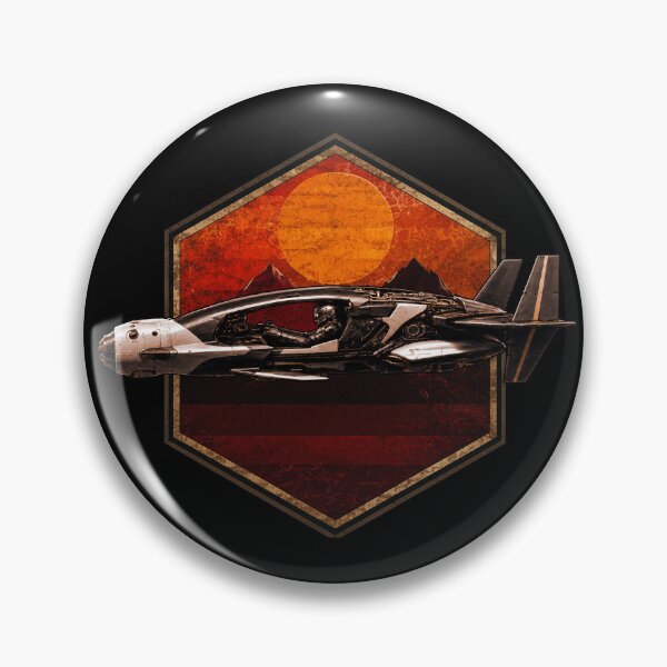 Item preview, Desert Runner – Horizon Class | Retro Sci-Fi Spaceship | Vintage Space Explorer | Futuristic Desert Landscape designed and sold by A-T-H.