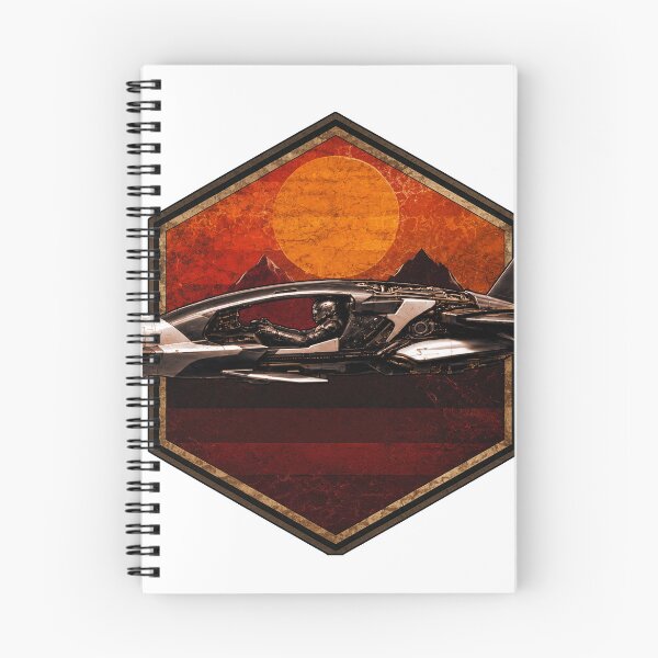 Item preview, Desert Runner – Horizon Class | Retro Sci-Fi Spaceship | Vintage Space Explorer | Futuristic Desert Landscape designed and sold by A-T-H.