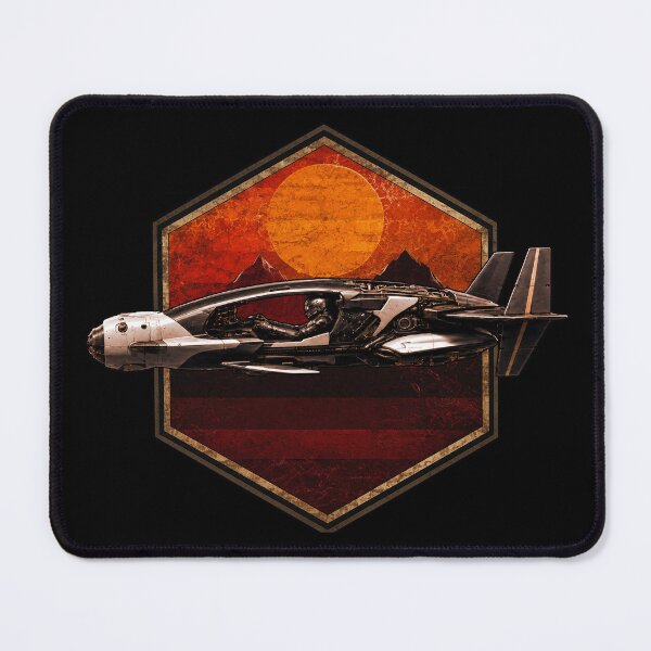 Item preview, Desert Runner – Horizon Class | Retro Sci-Fi Spaceship | Vintage Space Explorer | Futuristic Desert Landscape designed and sold by A-T-H.