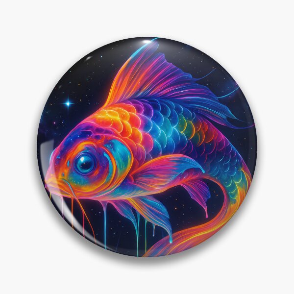 Item preview, Cosmic Betta Fish Melting Into the Universe designed and sold by OneStepFromArt.