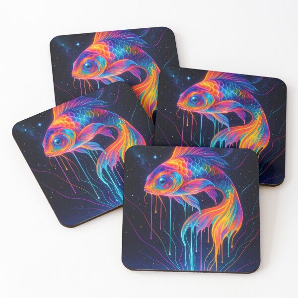 Item preview, Cosmic Betta Fish Melting Into the Universe designed and sold by OneStepFromArt.