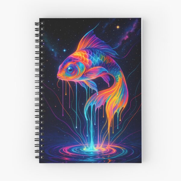Item preview, Cosmic Betta Fish Melting Into the Universe designed and sold by OneStepFromArt.