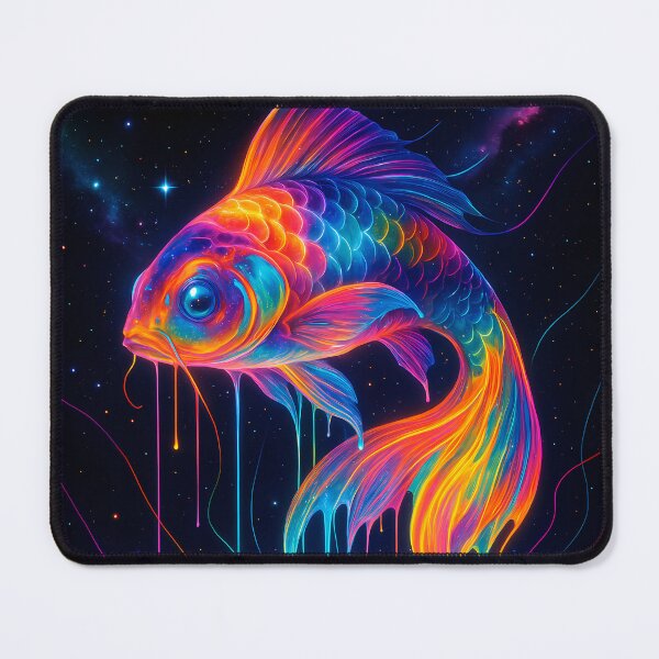 Item preview, Cosmic Betta Fish Melting Into the Universe designed and sold by OneStepFromArt.