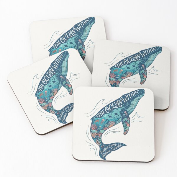 Item preview, The Ocean Within Whale Artwork | Premium Marine Illustration designed and sold by Amr Darwish Graphic designer.