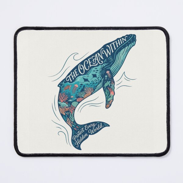 Item preview, The Ocean Within Whale Artwork | Premium Marine Illustration designed and sold by Amr Darwish Graphic designer.
