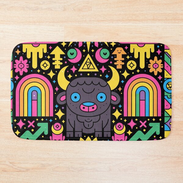 Item preview, Vibrant Taurus Bull: Prosperity & Cosmic Good Vibes designed and sold by Romgora.