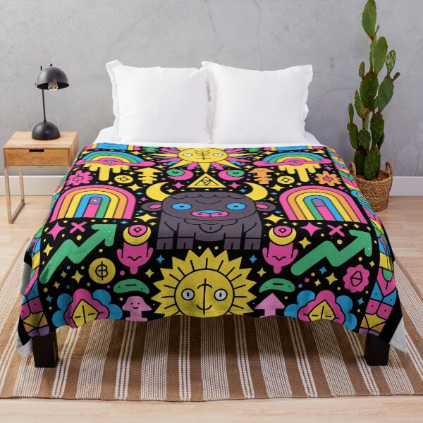 Item preview, Vibrant Taurus Bull: Prosperity & Cosmic Good Vibes designed and sold by Romgora.
