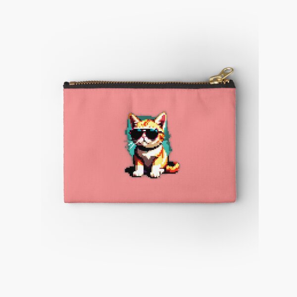 Item preview, Pixel cat in sunglasses 2 designed and sold by tarkone.