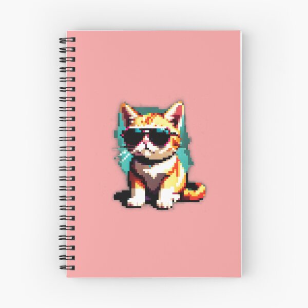 Item preview, Pixel cat in sunglasses 2 designed and sold by tarkone.