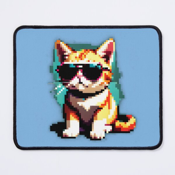 Item preview, Pixel cat in sunglasses 2 designed and sold by tarkone.