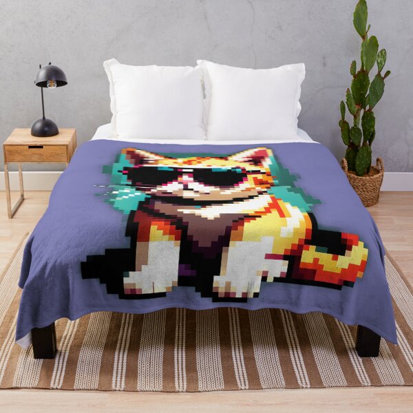Item preview, Pixel cat in sunglasses 2 designed and sold by tarkone.