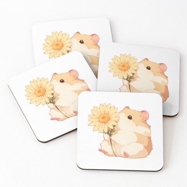 Item preview, Cute Hamster Holding Sunflower designed and sold by Lilith.3x313 Vault.