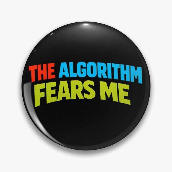 Item preview, The Algorithm Fears Me Funny Internet Humor Typography T-Shirt Social Media Meme Graphic designed and sold by TeeTimeTreasure.