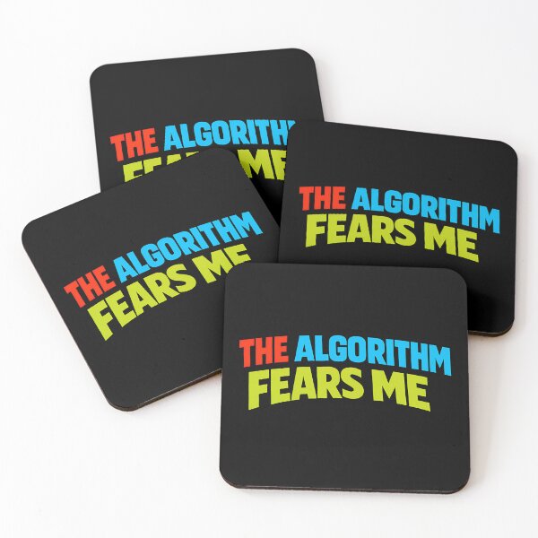 Artikelvorschau, Der Algorithmus fürchtet mich – Lustiges Internet-Humor-Typografie-T-Shirt-Grafik für soziale Medien entworfen und verkauft von TeeTimeTreasure.