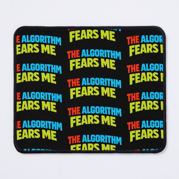 Item preview, The Algorithm Fears Me Funny Internet Humor Typography T-Shirt Social Media Meme Graphic designed and sold by TeeTimeTreasure.