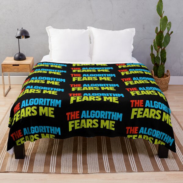 Item preview, The Algorithm Fears Me Funny Internet Humor Typography T-Shirt Social Media Meme Graphic designed and sold by TeeTimeTreasure.