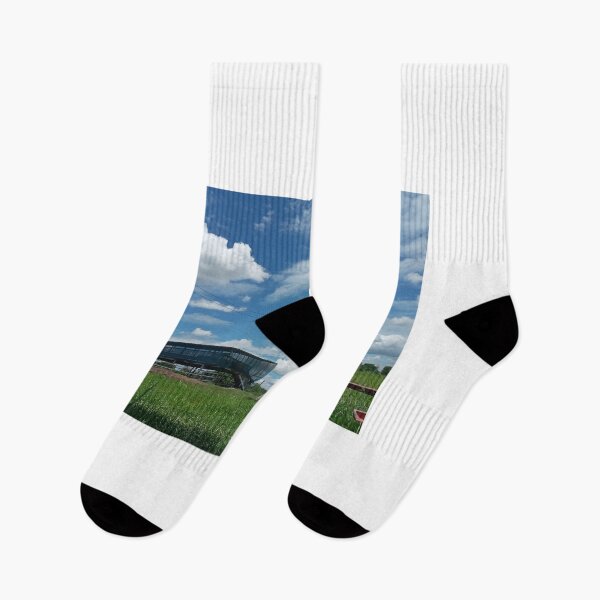 Item preview, Bright Blue Sky and Fluffy White Clouds Over Green Field designed and sold by Dollacha.