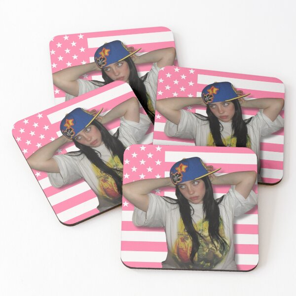 Item preview, Billie Eilish Pink American Flag 3 designed and sold by moonna designs.