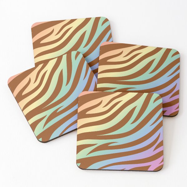 Item preview, Modern Graphic Zebra Print Pattern - Light Rainbow designed and sold by Frohyou.