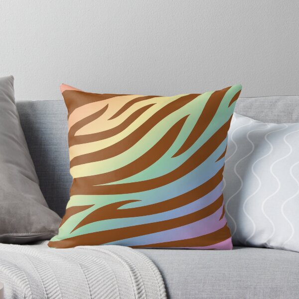 Item preview, Modern Graphic Zebra Print Pattern | Light Rainbow designed and sold by Frohyou.