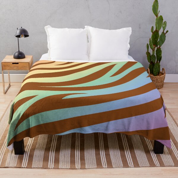 Item preview, Modern Graphic Zebra Print Pattern - Light Rainbow designed and sold by Frohyou.