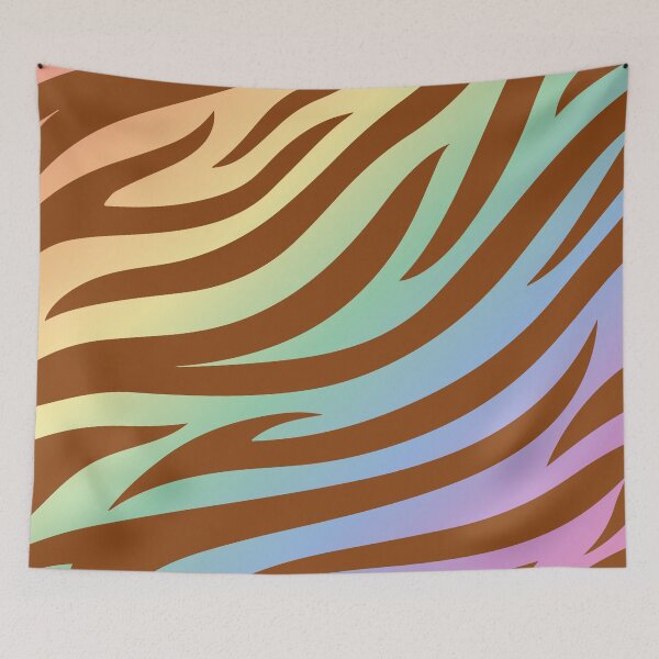 Item preview, Modern Graphic Zebra Print Pattern - Light Rainbow designed and sold by Frohyou.