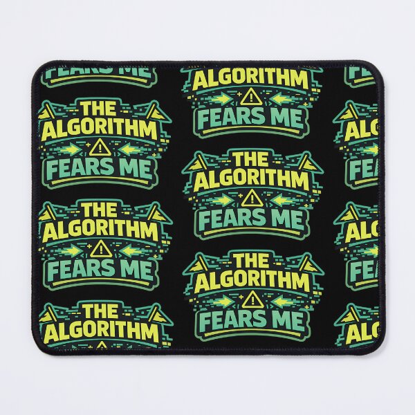 Item preview, The Algorithm Fears Me Funny Internet Humor Typography T-Shirt Glitch Social Media Meme designed and sold by TeeTimeTreasure.
